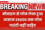 25000 loan without guarantee through mobile